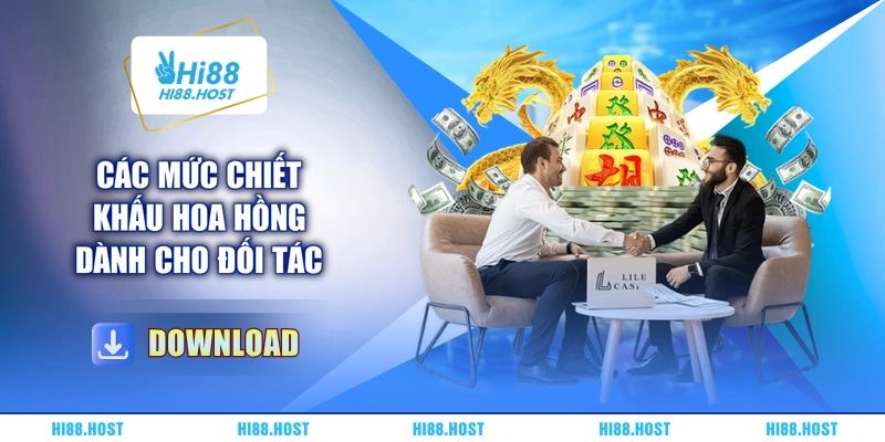 Các mức chiết khấu hoa hồng dành cho đối tác