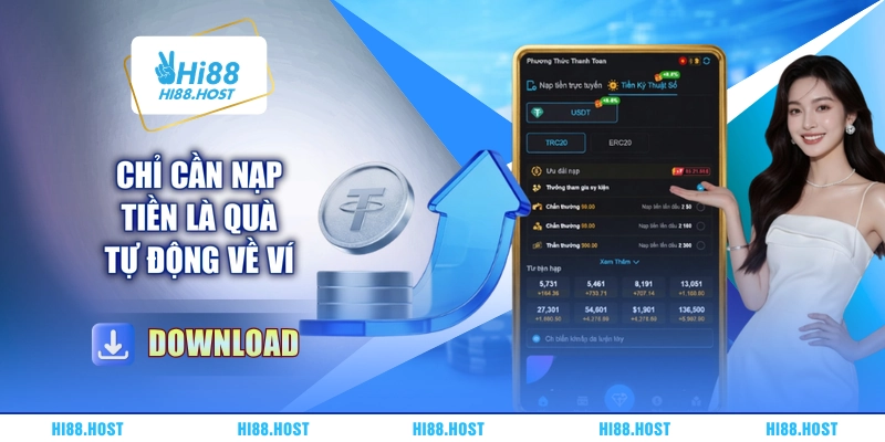 Chỉ cần nạp tiền là quà tự động về ví
