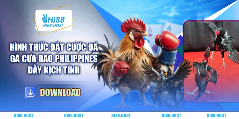 Hình thức đặt cược đá gà cựa dao Philippines đầy kịch tính